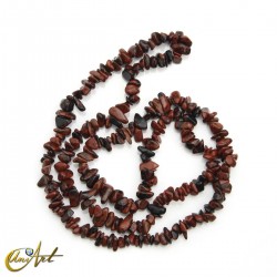 Mahogany obsidian chip beads
