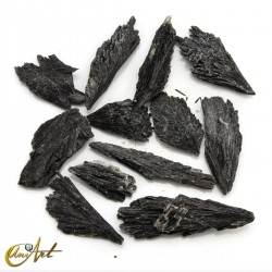 Cianita negra natural en bruto (escoba de bruja) 200 g