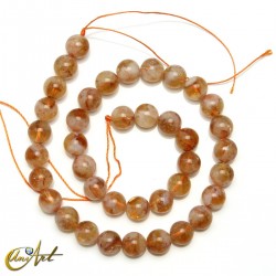 10 mm Citrine round beads