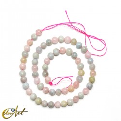 Cuentas de berilo multicolor - 6 mm