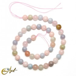 Multicolored Beryl 8 mm beads