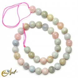 Multicolored Beryl 10 mm beads