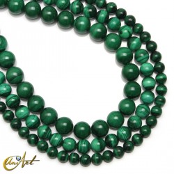 Natural malachite beads