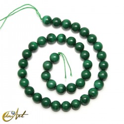 10 mm natural malachite beads