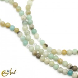 Japa mala de amazonita natural, 6 mm