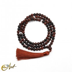 Mahogany obsidian mala beads, 6 mm