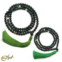 Japa mala de esmeralda natural