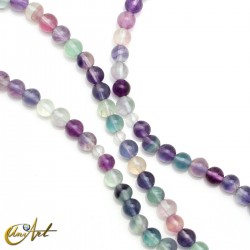 Japa Mala budista en fluorita púrpura, 6 mm