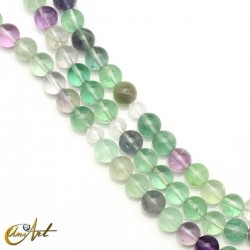 Buddhist japa mala 8 mm beads of green fluorite