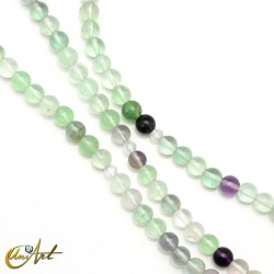 Japa mala budista en fluorita verde, 6 mm