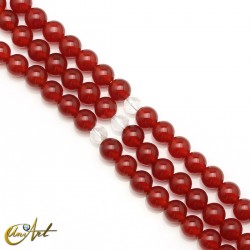 Japa mala budista en cornalina, 8 mm