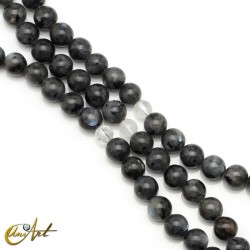 Japa mala de cuentas de larvikita, 8 mm