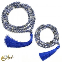 Blue spot jasper beads mala beads