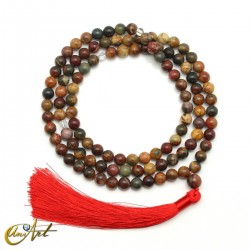 8 mm Creek jasper mala beads
