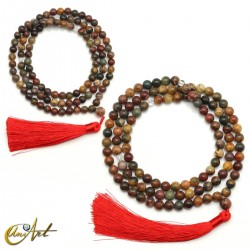 Japa mala de cuentas de jaspe creek