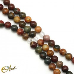 8 mm Creek jasper mala beads