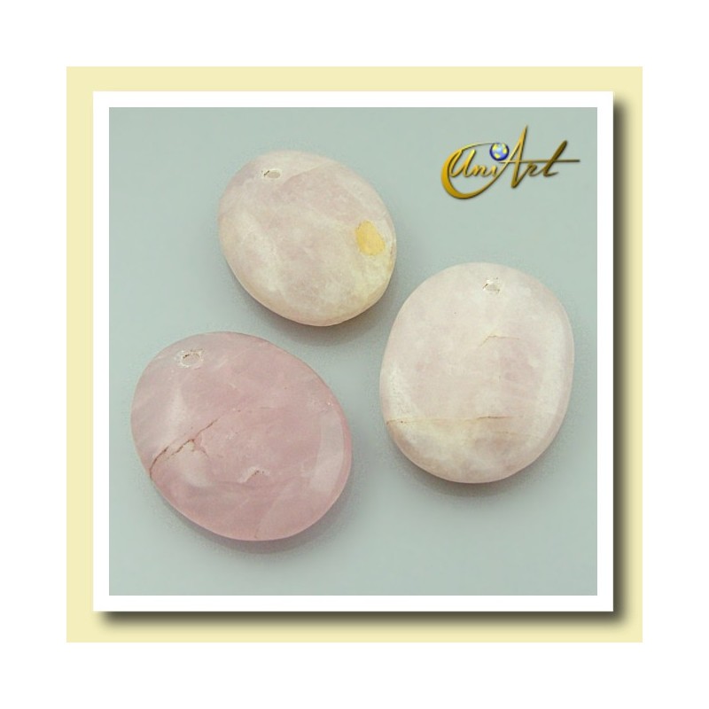 Rose Quartz pendant without metal
