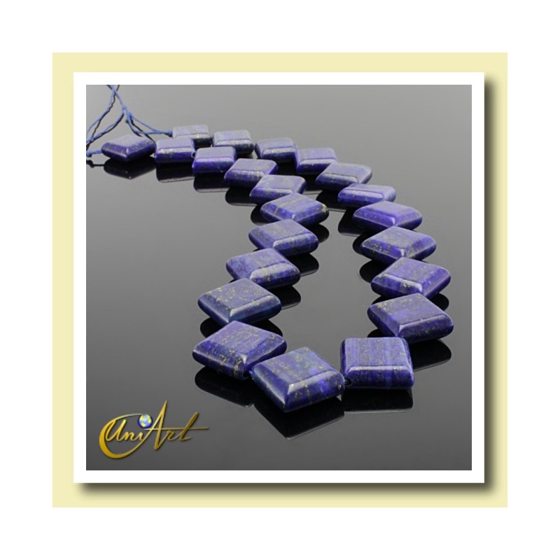 Lapis lazuli beads lozenge format