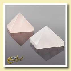 Pirámide 1,5 cm de cuarzo rosa
