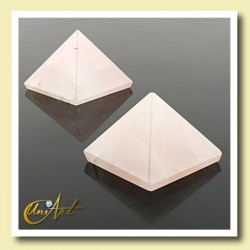 Pirámide de 2,5 cm - cuarzo rosa