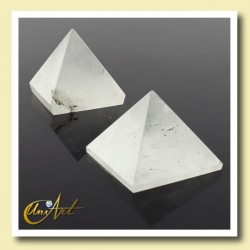Pirámide de 2,5 cm - cuarzo blanco