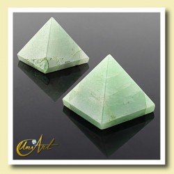Pirámide de 2,5 cm - cuarzo verde