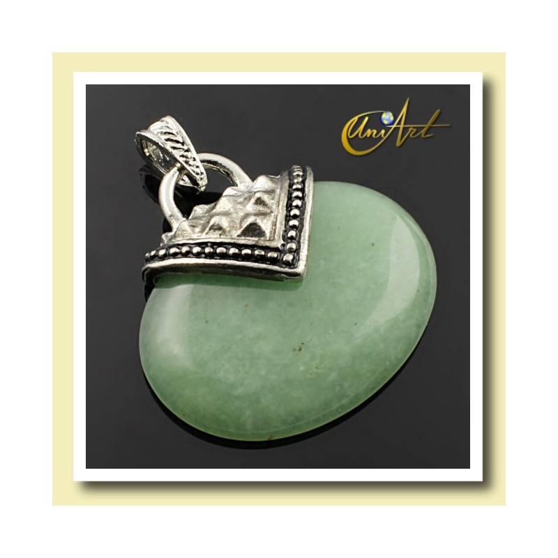 Colgante en aventurina verde modelo Esparta