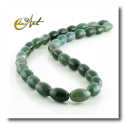 Moss Agate olive shape beads