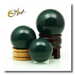 Green jasper sphere