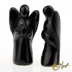 Obsidian Carved Angel