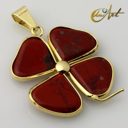 Golden color clover pendant