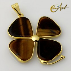 Golden color clover pendant