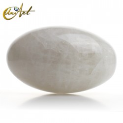 White quartz Shiva-lingam