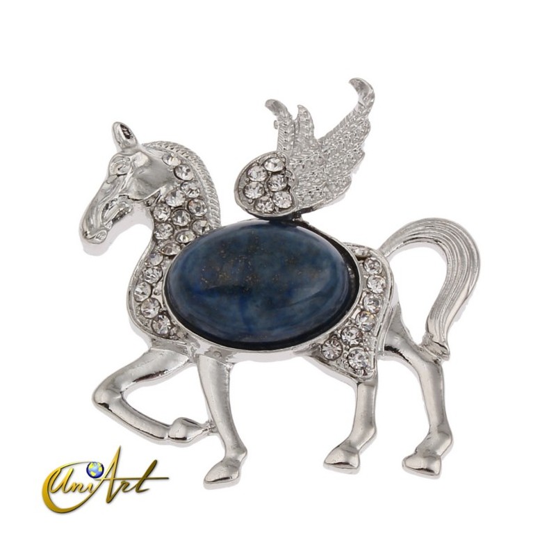 Pegasus, lapis lazuli pendant