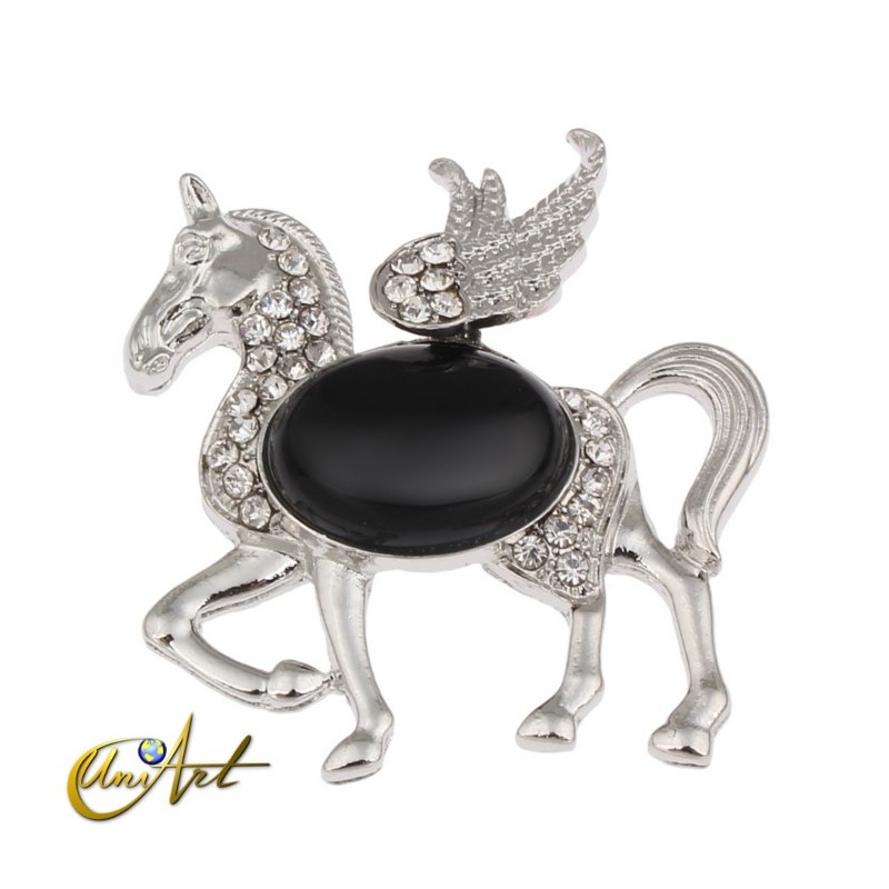 Pegasus, onyx pendant