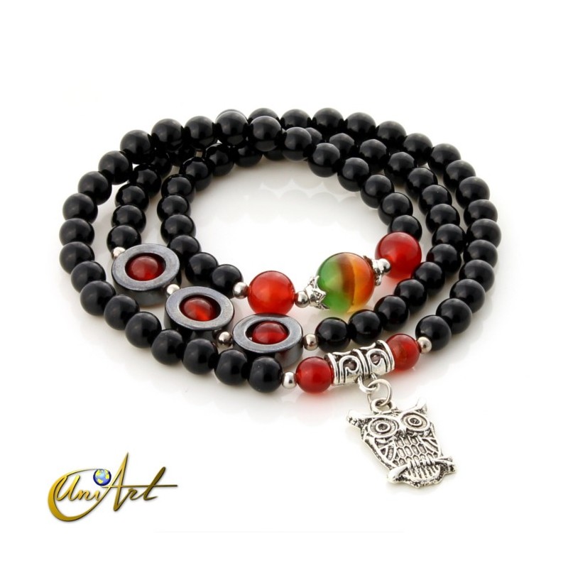  bracelet of Big Rectangles of Carnelian.