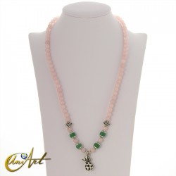 Money rose quartz necklace bracelet
