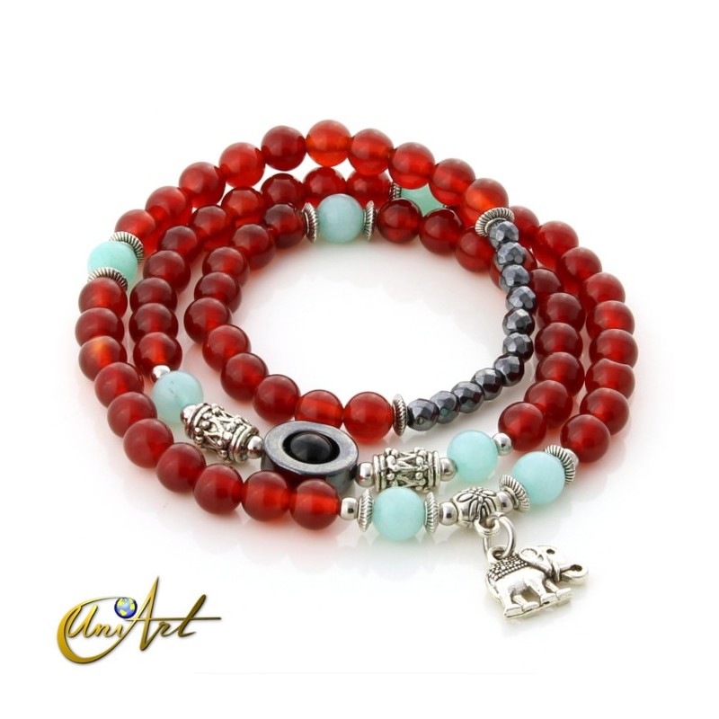 Multilayer bracelet - elephant 