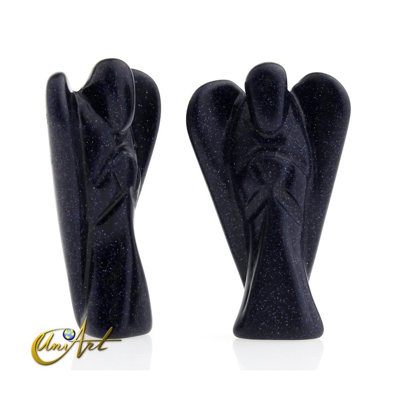 Ángel tallado en Piedra Oro o Piedra Oro lila - Piedra Oro lila