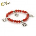 Charm Lucky bracelet - Carneola