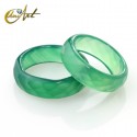 Faceted Green Agate Ring