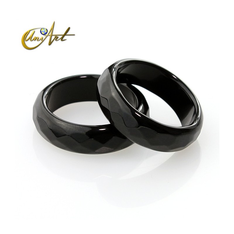black onyx ring briolette medium