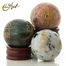Sphere with Reiki symbols