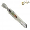 Stone Healing Wand with angel and Chakras´stones - Moonstone
