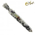 Bastón de piedra natural con ángel y piedras de los Chakras - Piedra Luna