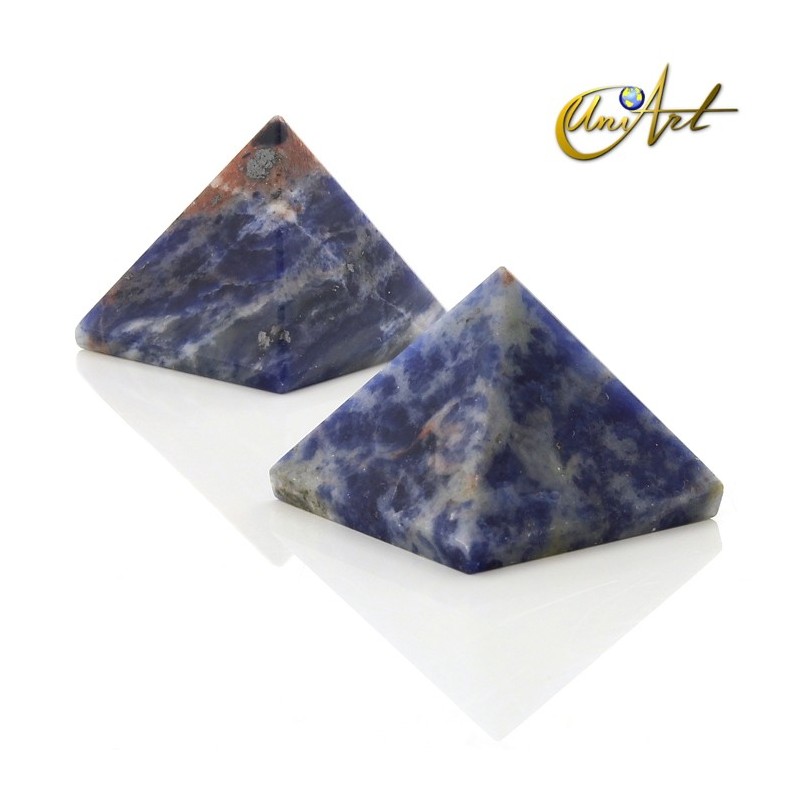 Pirámide de 2,5 cm - piedras naturales - Sodalita