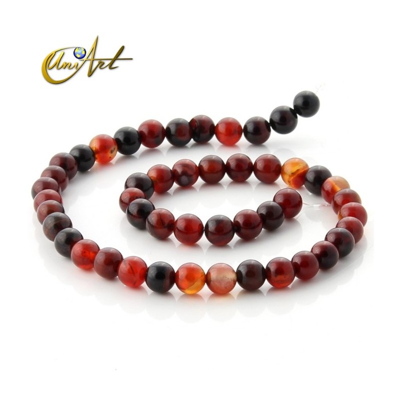 Tiras de ágata marrón 8 mm - miracle