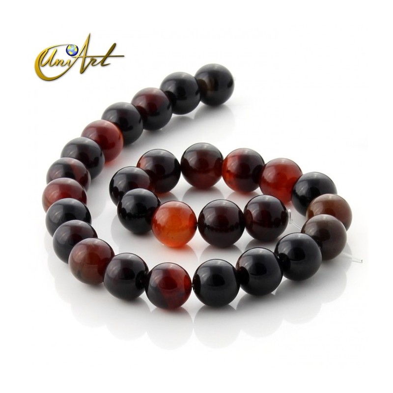 Tiras de ágata marrón 14 mm - miracle