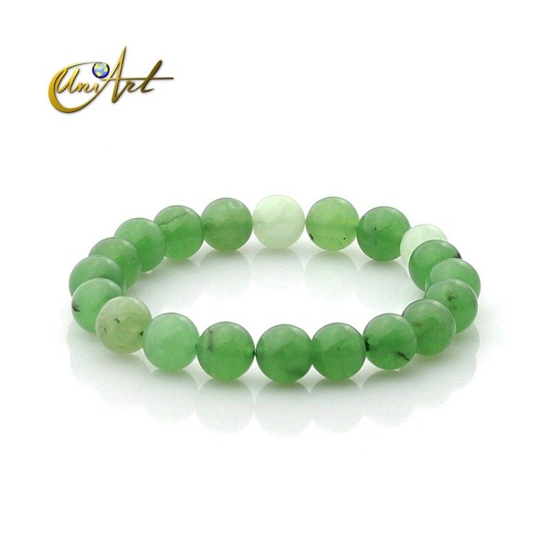 Pulsera de jade verde 10 mm