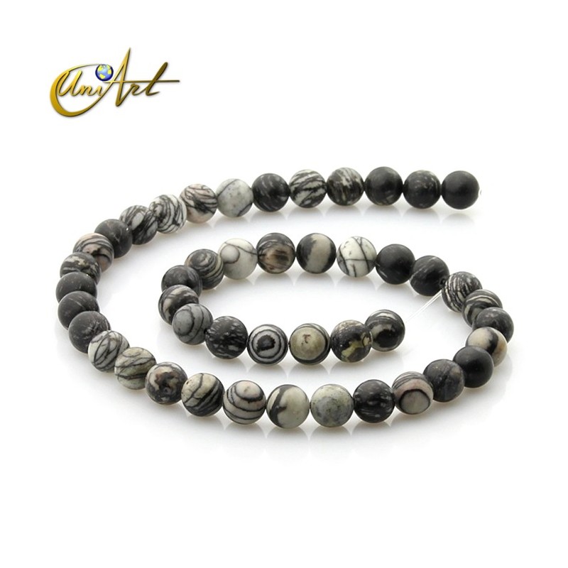 Hilos de bolas de Jaspe araña